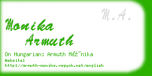 monika armuth business card